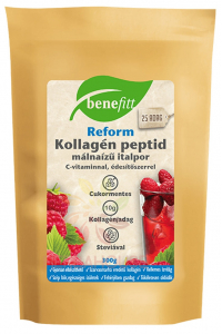 Obrázok pre Benefitt Reform Hovädzí kolagénový peptidový nápoj v prášku s vitamínom C a stéviou - malinová príchuť (300g)