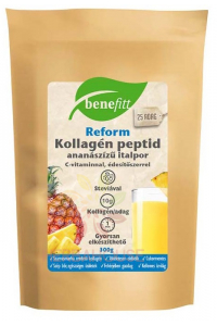 Obrázok pre Benefitt Reform Hovädzí kolagénový peptidový nápoj v prášku s vitamínom C a stéviou - ananásová príchuť (300g)