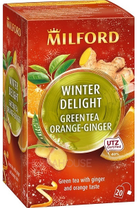 Obrázok pre Milford Zelený čaj pomaranč-zázvor (20ks)