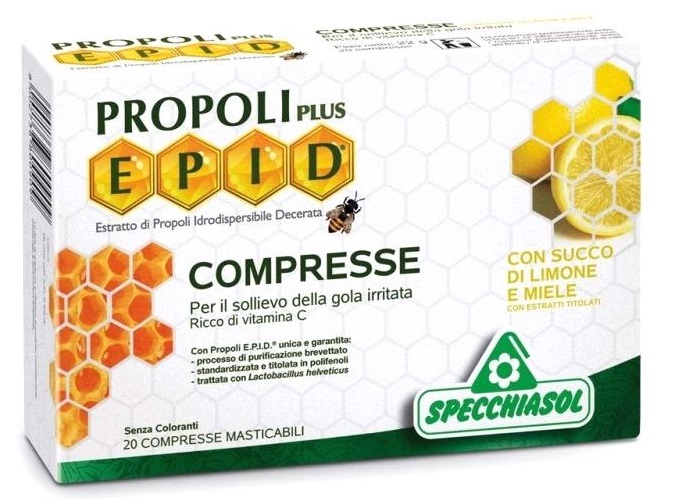 Natur Tanya Propolisové pastilky s medom a citrónom bez cukru (20ks)