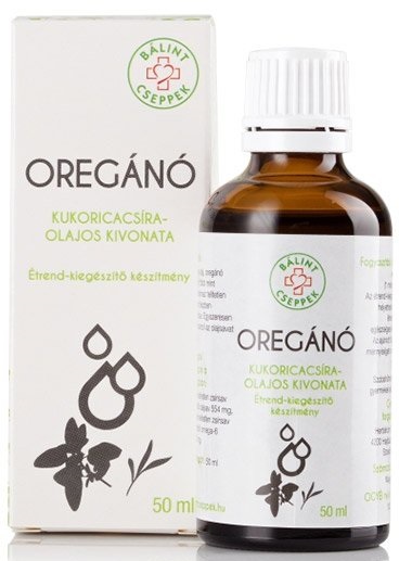 Bálint cseppek Oregano - olejový extrakt z kukuričných klíčkov (50ml)