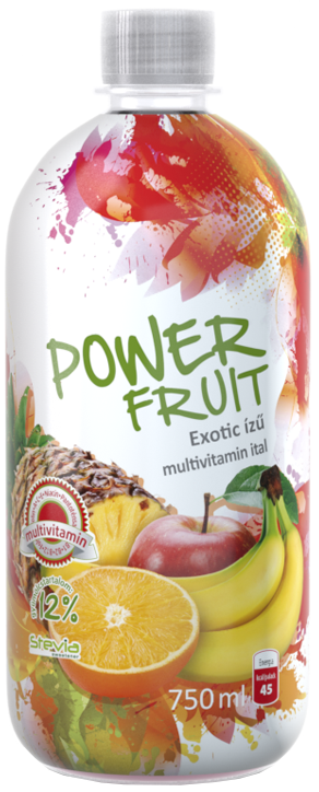 Power Fruit nesýtený multivitamínový nápoj so stéviou (750ml)