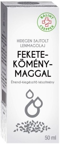 Bálint Ľanový olej s čiernou rascou (50ml)