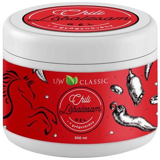 Charlotte Cosmetic UW Classic Konský balzam hrejivý (500ml)