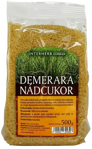 Interherb Gurman Trstinový cukor Demerara (500g)