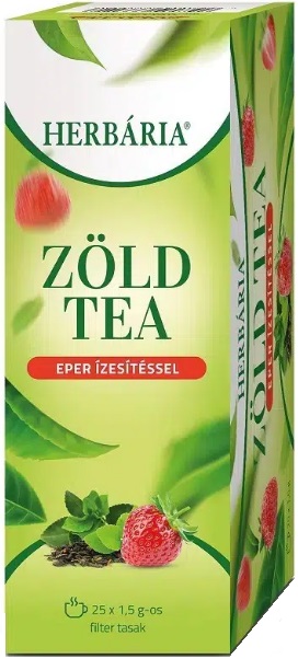 Herbária Zelený čaj s jahodovou príchuťou (25ks)