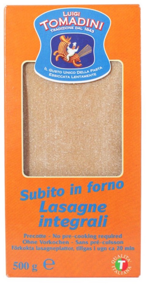 Tomadini Celozrnné durum lasagne (500g)