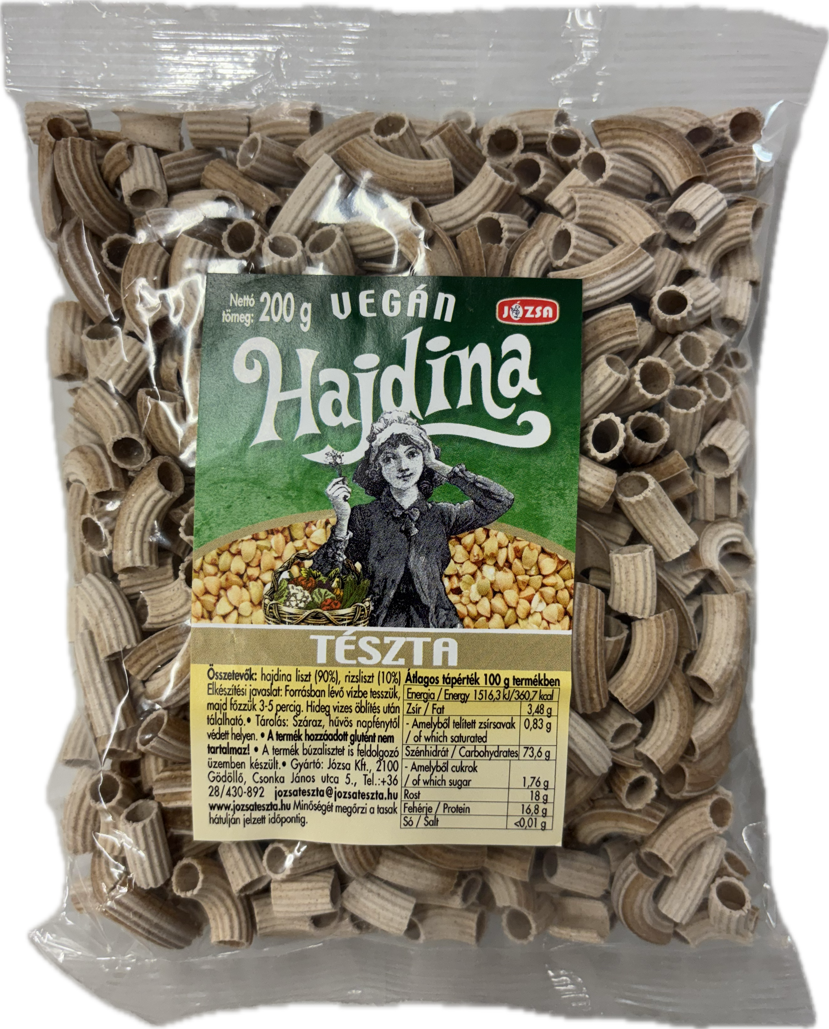 Józsa Vegan Pohánkové cestoviny krátke makaróny (200g)
