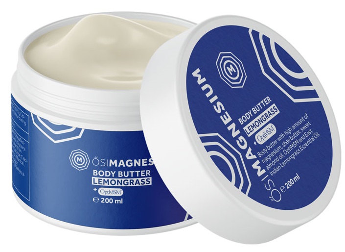 Ősi Magnézium Magnéziové telové maslo + OptiMSM - citrónová tráva (200ml)