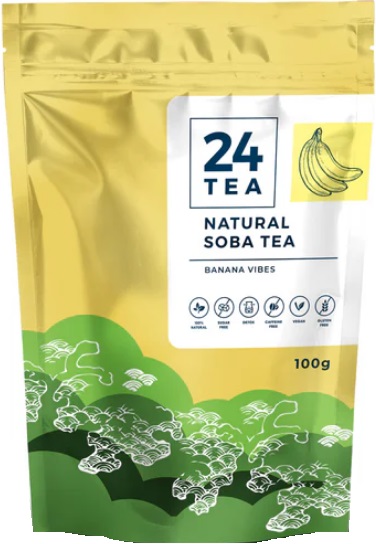 24Tea Natural Soba Pohánkový čaj s banánovou príchuťou (100g)