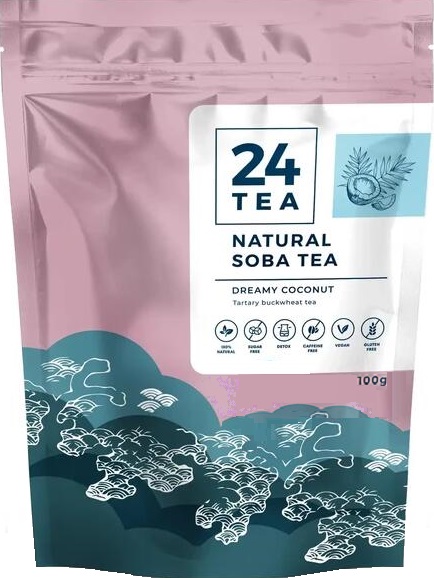 24Tea Natural Soba Pohánkový čaj s kokosovou príchuťou (100g)