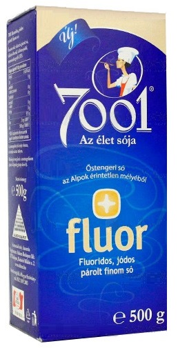 7001 Jemná fluoridovaná a jodidovaná morská soľ (500g)