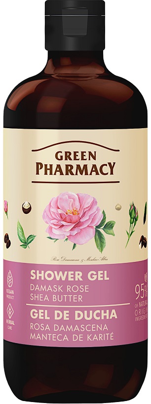Green Pharmacy Sprchový gél Damaská ruža a bambucké maslo (500ml)