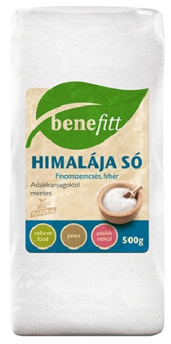 Benefitt Himalájska soľ biela jemná (500g)