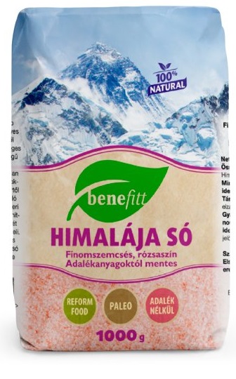 Benefitt Himalájska soľ ružová jemná (1000g)