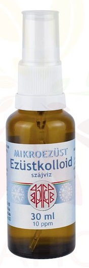 Mikroezüst Koloidné striebro 10ppm (30ml)