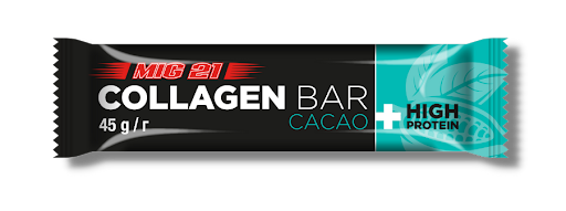 MIG 21 Collagen-Protein Bar Bielkovinová, kolagénová tyčinka - kakao (45g)