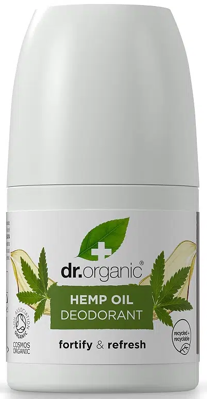 Dr.Organic Prírodný deodorant s konopným olejom bez hliníkových solí a alkoholu (50ml)