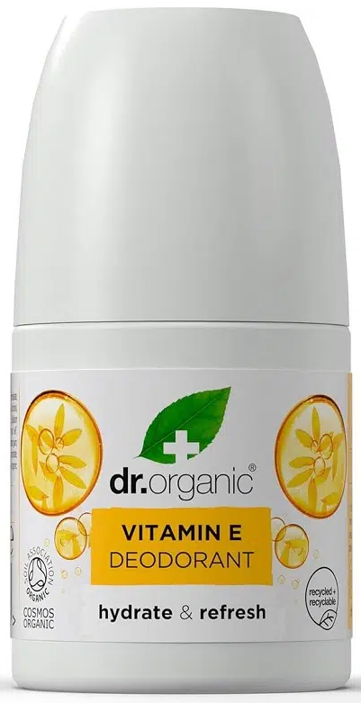 Dr.Organic Prírodný deodorant s Vitamínom E bez hliníkových solí a alkoholu (50ml)