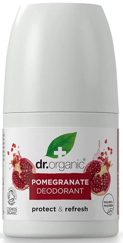 Dr.Organic Prírodný deodorant s granátovým jablkom bez hliníkových solí a alkoholu (50ml)