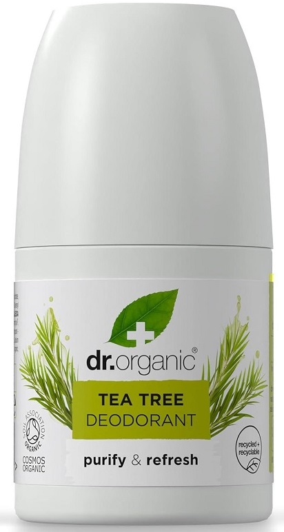 Dr.Organic Prírodný deodorant s Tea Tree bez hliníkových solí a alkoholu (50ml)