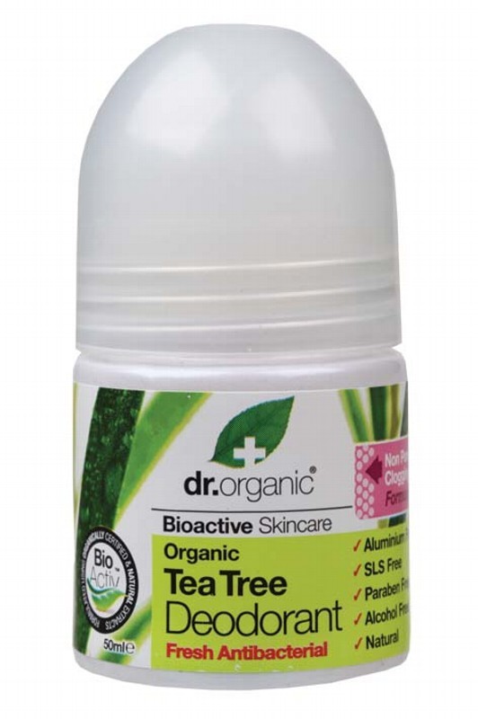Dr.Organic Prírodný deodorant s Tea Tree bez hliníkových solí a alkoholu (50ml)