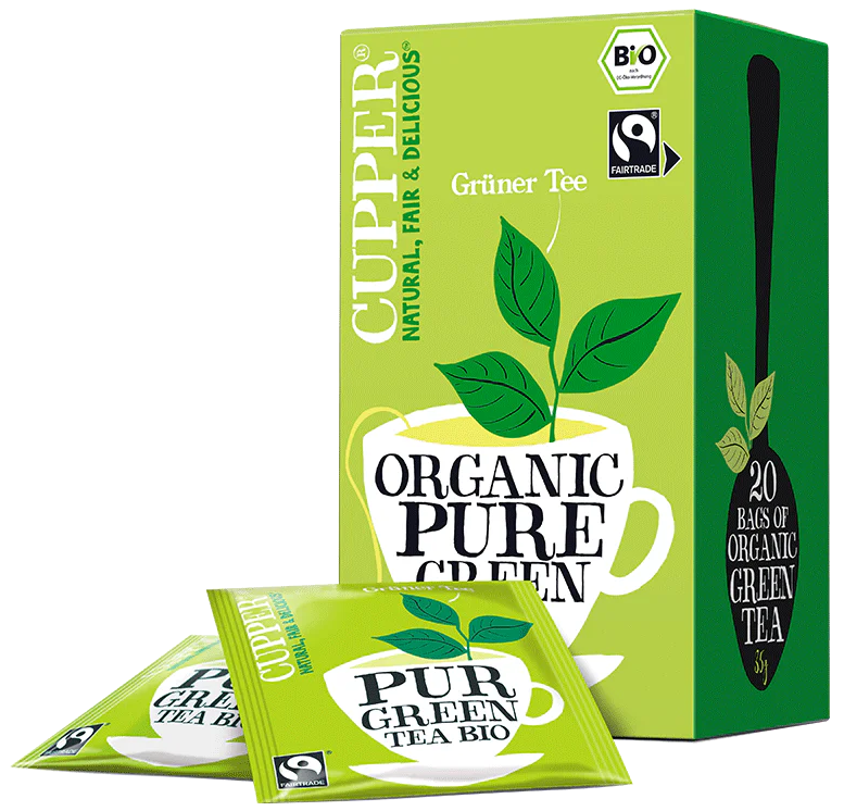 Cupper® Pure Green Bio zelený čaj porciovaný (20ks)