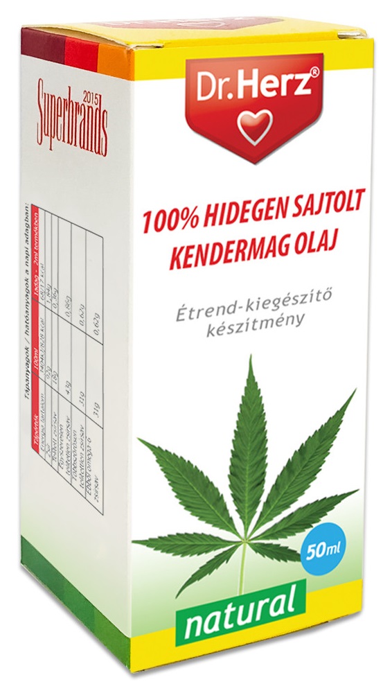 Dr.Herz Konopný olej lisovaný za studena (50ml)