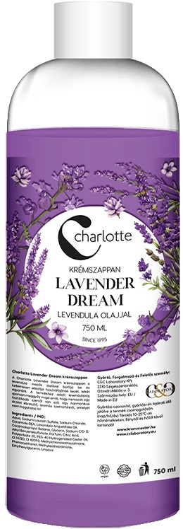 Charlotte Tekuté mydlo Lavender Dream – náhradná náplň (750ml)