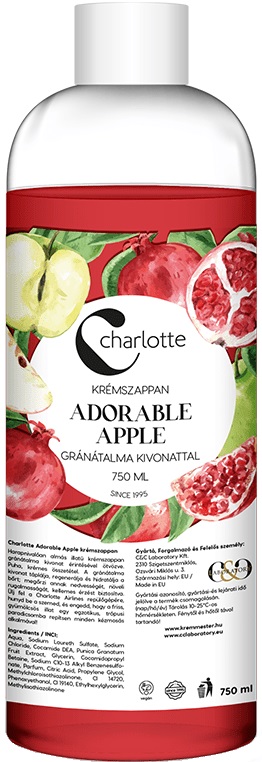 Charlotte Tekuté mydlo Adorable Aple – náhradná náplň (750ml)