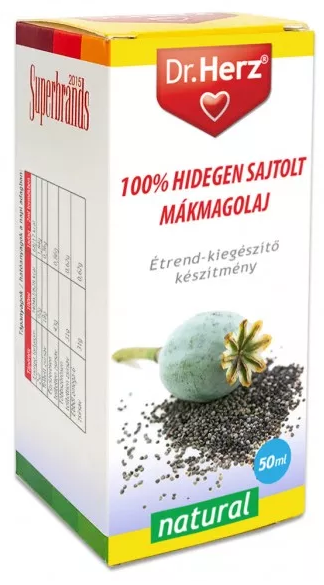 Dr.Herz 100% makový olej lisovaný za studena (50ml)