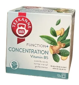 Teekanne Concentration Vitaminizovaná bylinná čajová zmes s maté a zeleným čajom (10ks)