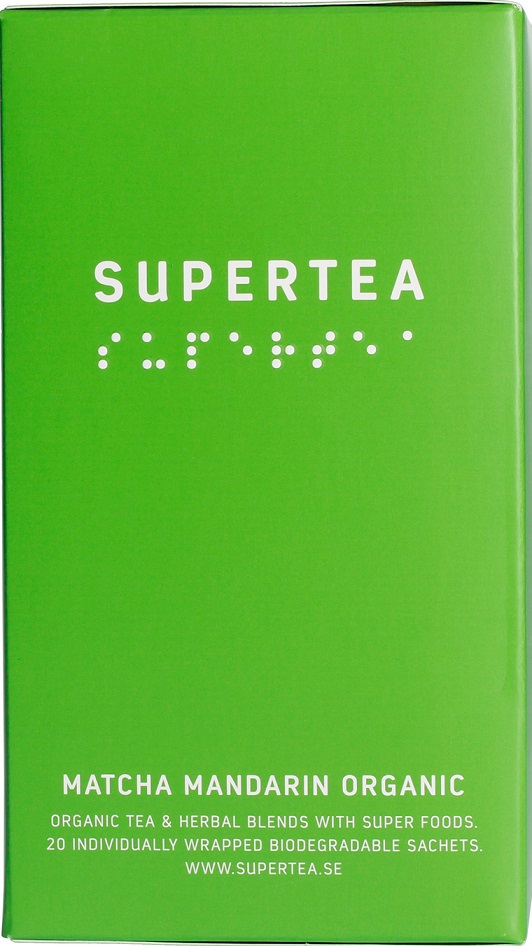 Teministeriet Supertea Bio Zelený čaj Matcha  mandarin (20ks)
