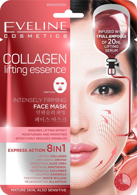 Eveline Collagen Spevňujúca látková pleťová maska (1ks)