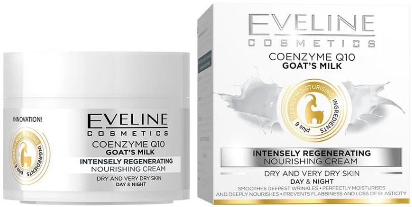 Eveline Coenzym Q10 & Goat's Milk Regeneračný denný a nočný krém (50ml)