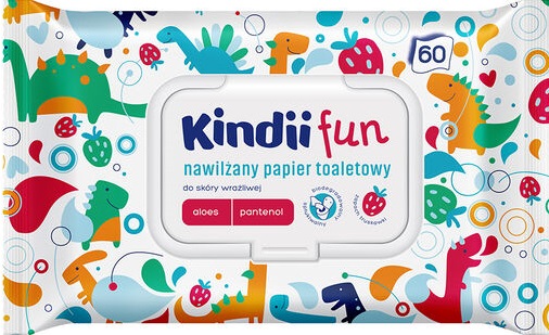 Kindii Fun Vlhčený toaletný papier pre deti (60ks)