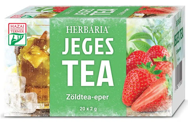 Herbária Ľadový čaj zelený čaj a jahoda (20ks)