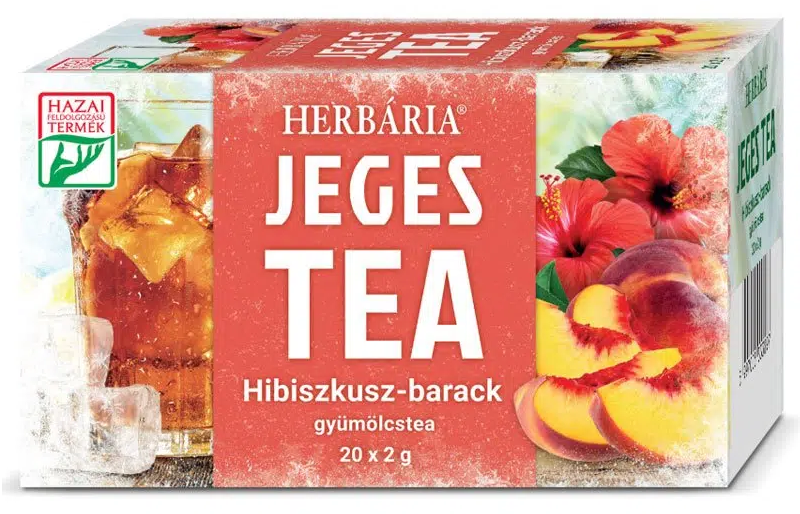 Herbária Ľadový čaj zelený ibištek a broskyňa (20ks)