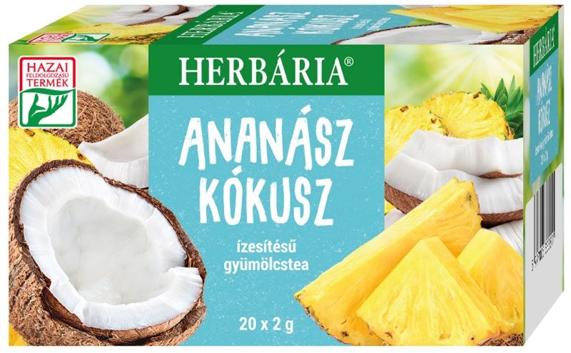 Herbária Ovocný čaj s ananásovo - kokosovou príchuťou porciovaný (20ks)