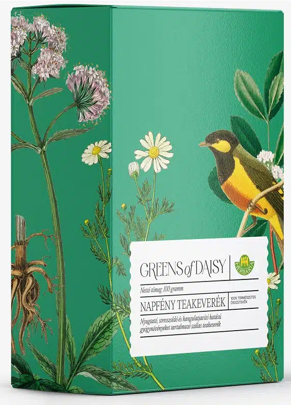 Herbária Greens of Daisy bylinná čajová zmes proti stresu, na relax a dobrú náladu - sypaný (100g)