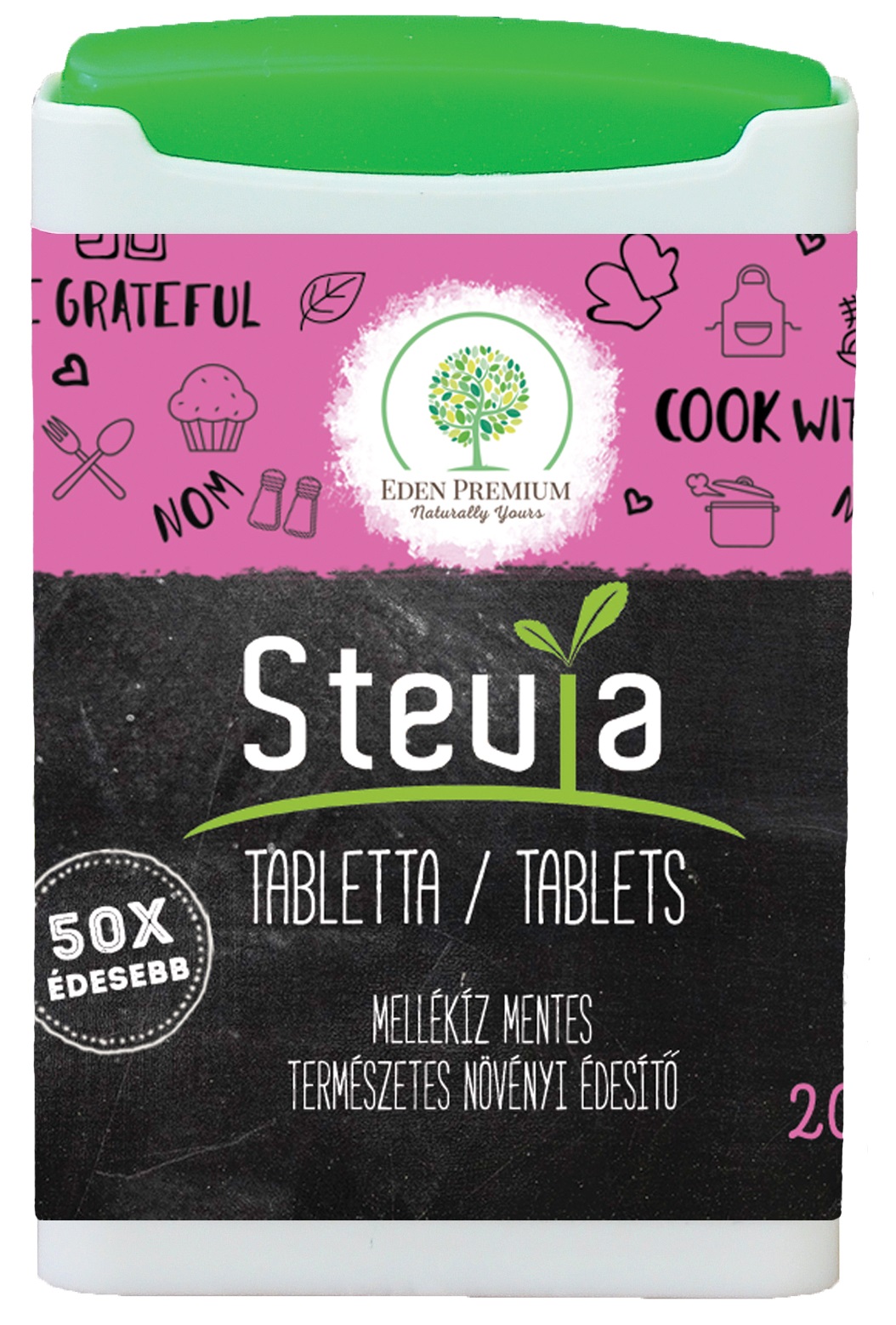 Éden Prémium Stevia sladidlo tablety dávkovač (200ks)