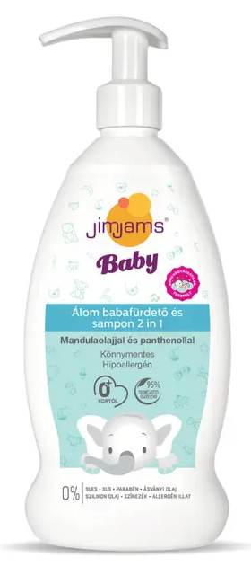 JimJams Baby 2v1 kúpeľ a šampón pre bábätká (400ml)