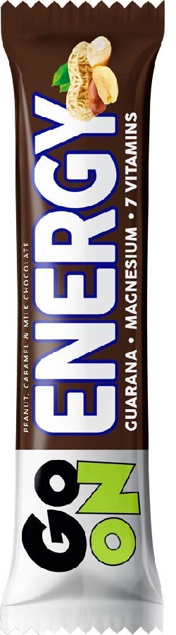 Sante Go On Energy tyčinka máčaná v mliečnej čokoláde - arašidy a karamel (45g)