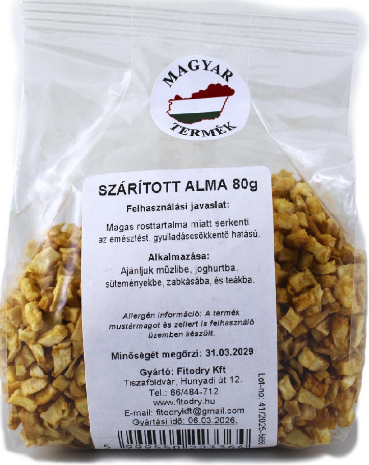 Fitodry Sušené jablkové kocky (80g)