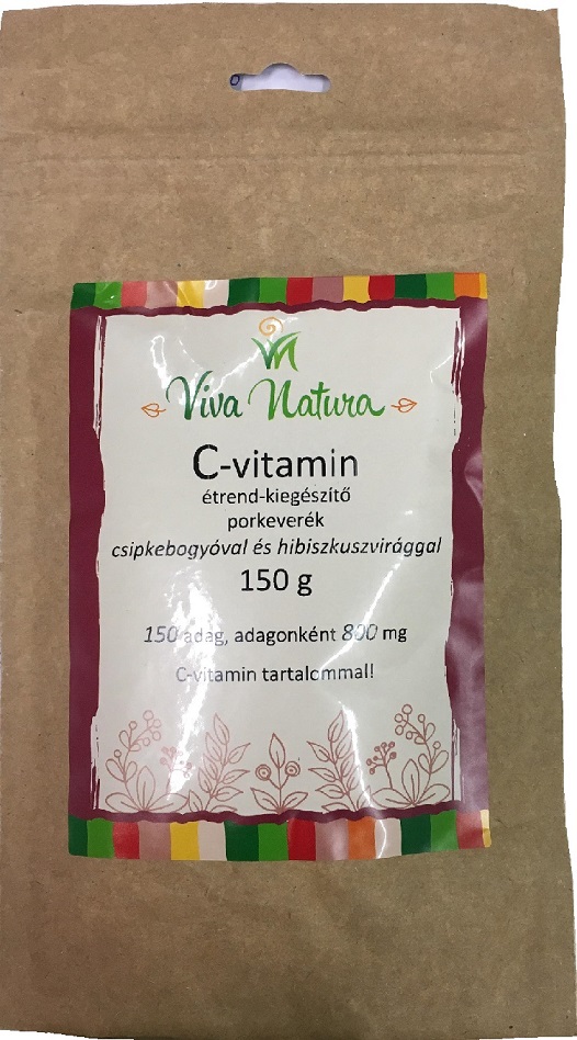 Viva Natura Vitamín C s ibištekom a šípkou v prášku (150g)