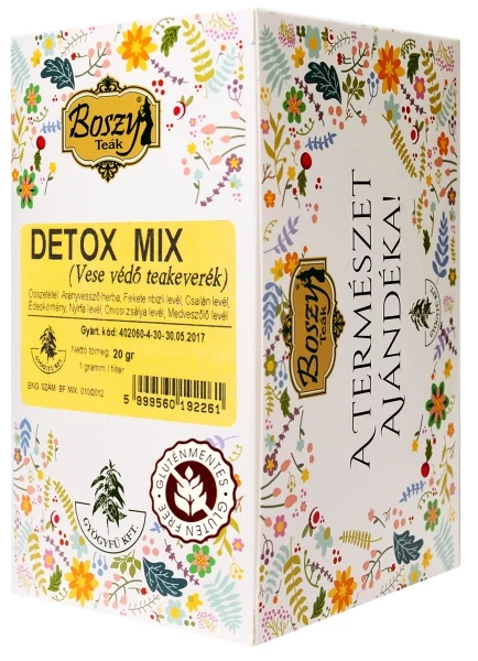 Boszy čaj Detox Mix porciovaná bylinná čajová zmes na obličky a močové cesty (20ks)