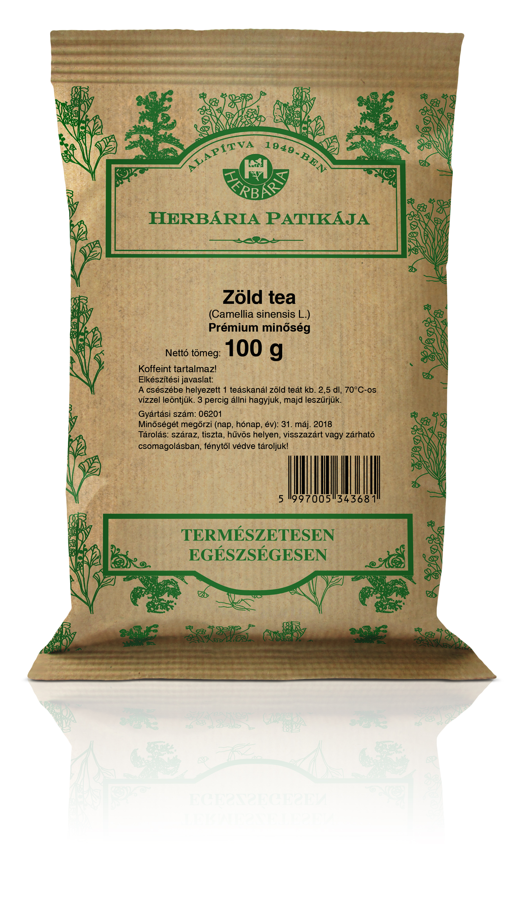 Herbária Zelený čaj sypaný (100g)
