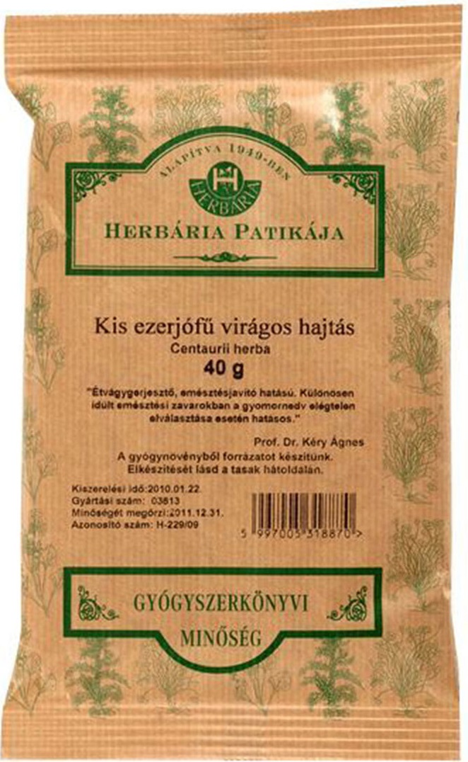 Herbária čaj Zemežlč kvet (40g)