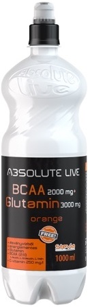 Absolute Live BCAA Glutamín nesýtený nápoj s pomarančovou príchuťou bez cukru (1000ml)