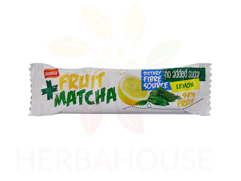 SunVita Ovocná tyčinka citrón a matcha (30g)